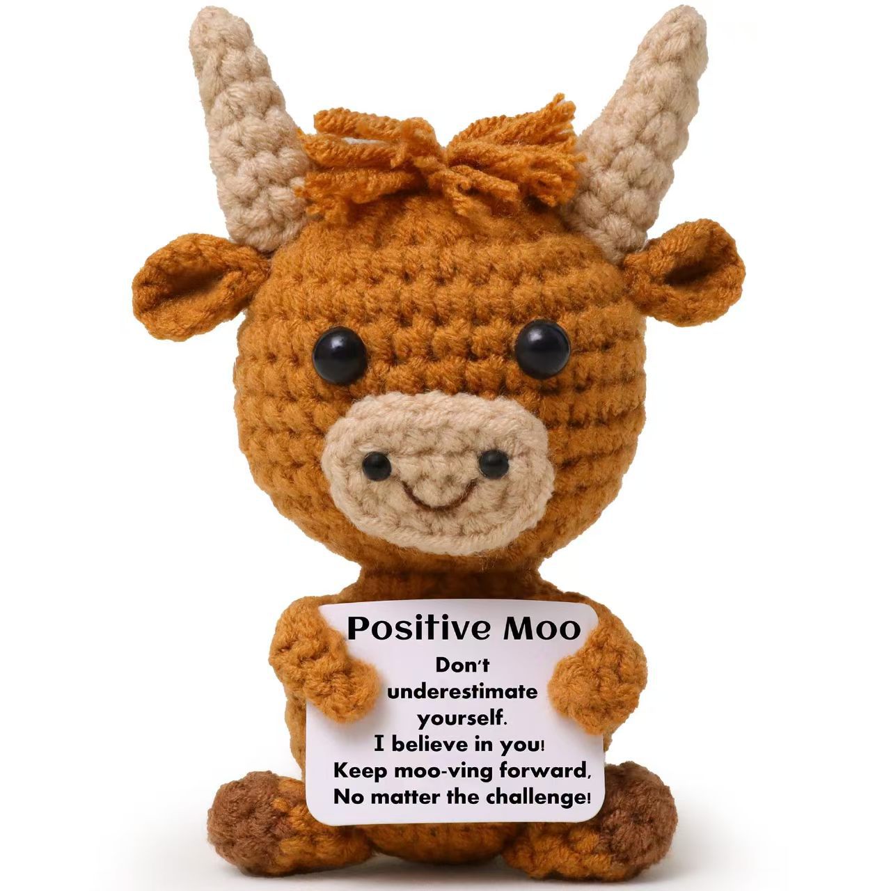 Cute Animal Crochet Plush Doll Lion Cow Horse Gift