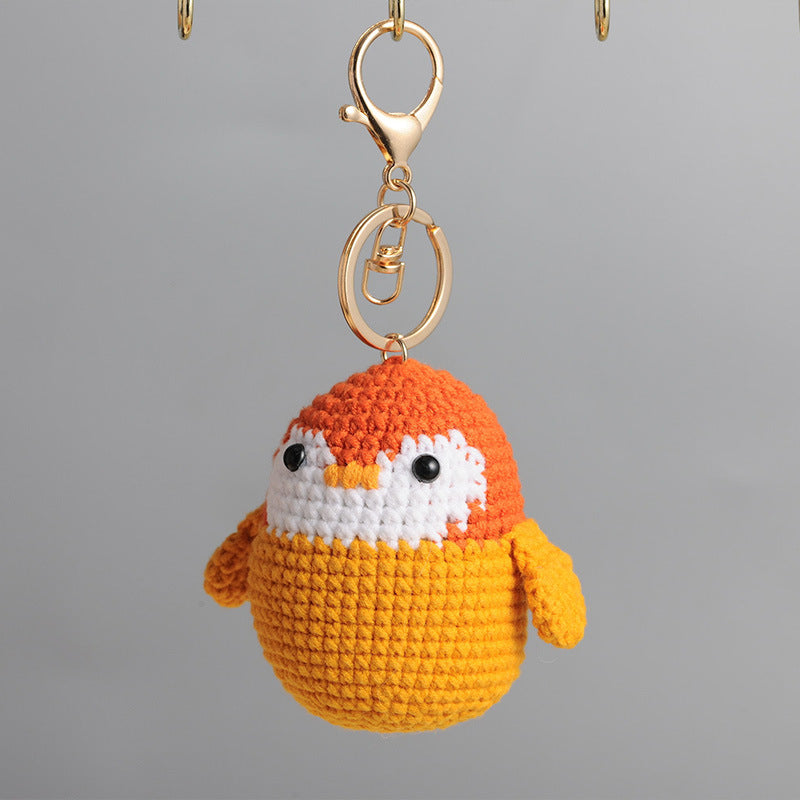 Crochet Animal Keychain Cute Handmade Plush Bag Charm
