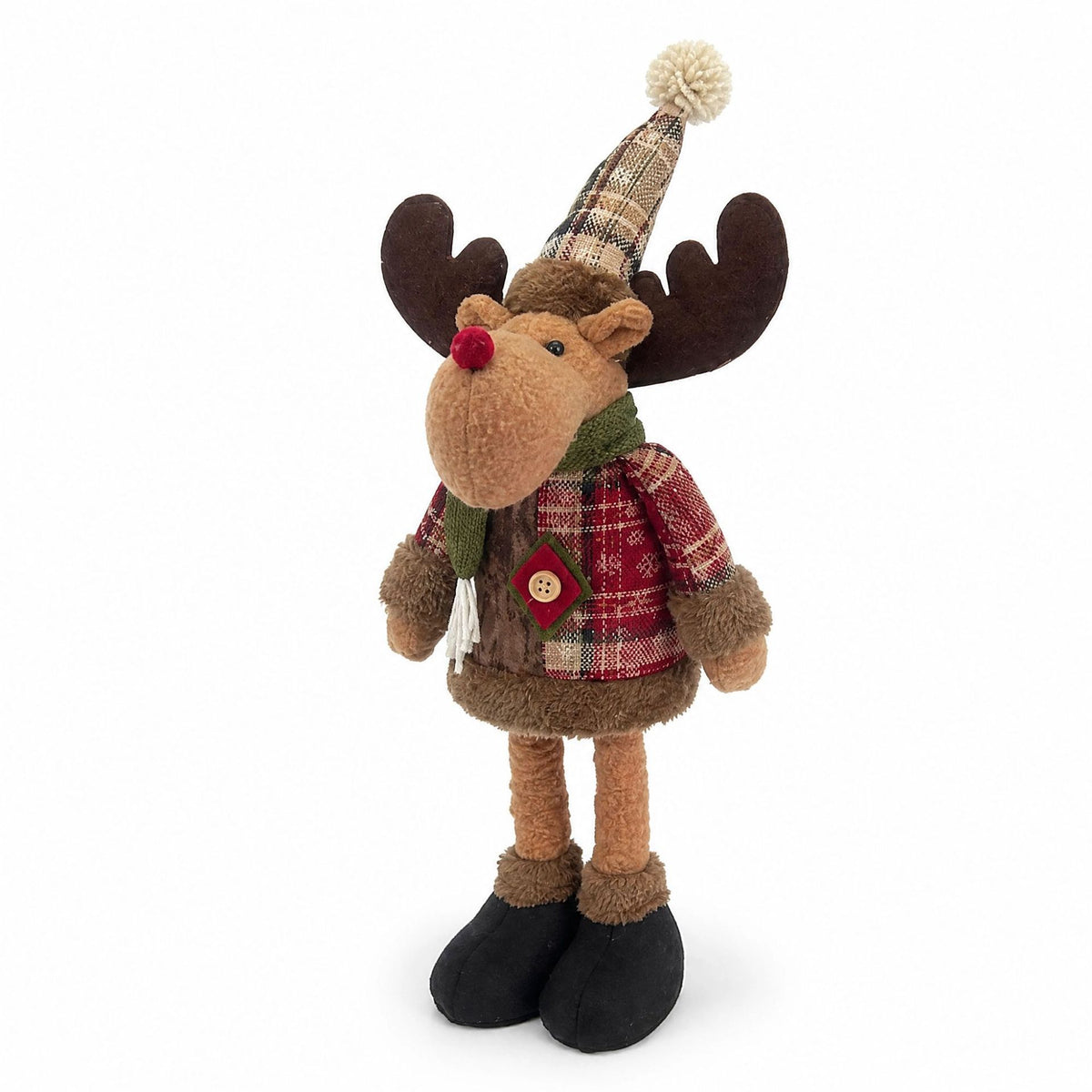 Christmas Extendable Leg Plush Doll Holiday Decoration