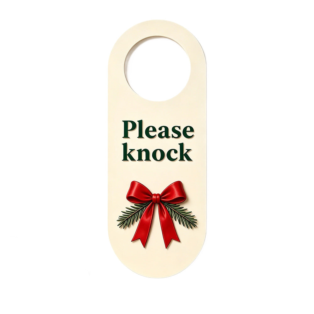 Christmas Wooden Door Hanger Holiday Decor
