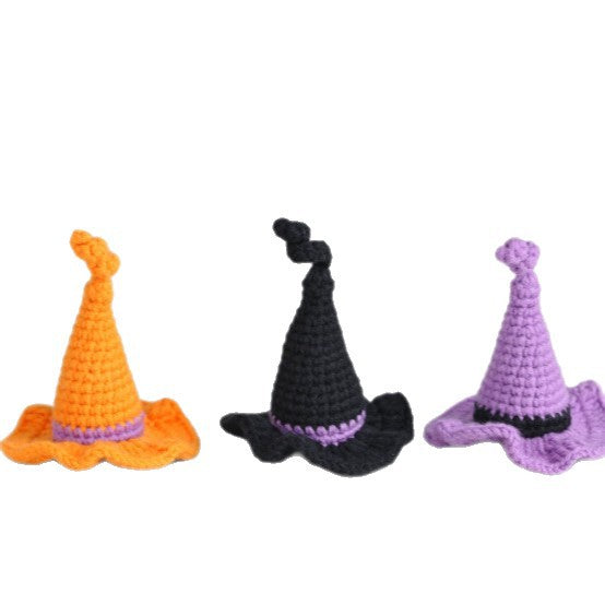 Handmade Crochet Halloween Pumpkin Hanging Ornaments