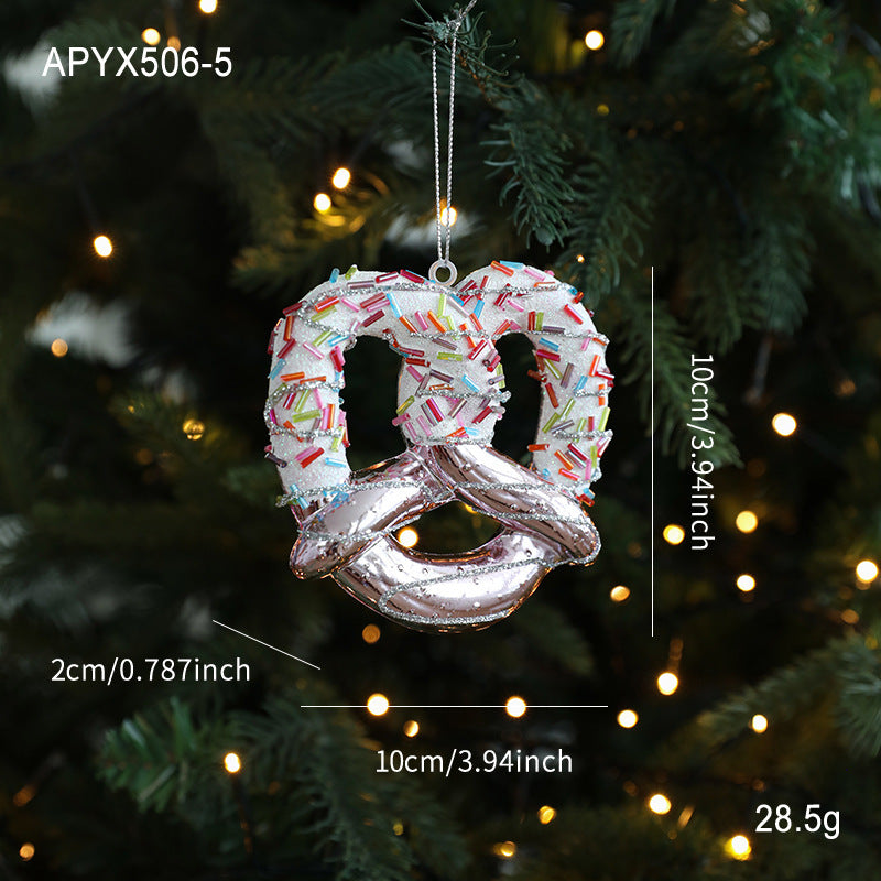 PVC Christmas Hanging Ornaments Festive Holiday Tree Decor