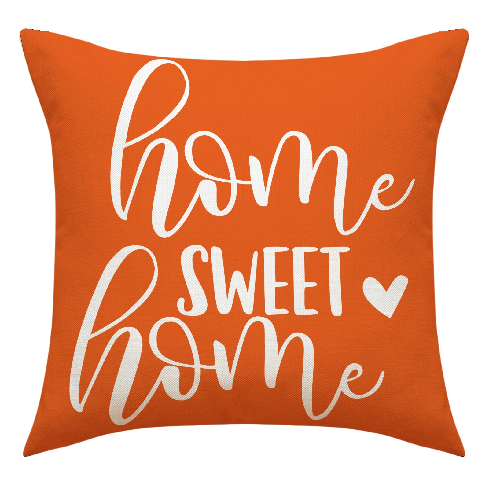 Orange Geometric Linen Throw Pillow Cover Home Decor