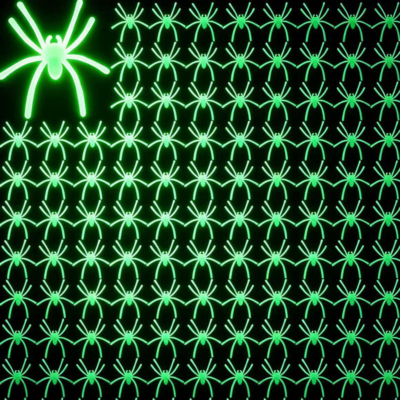 Halloween Glow Spider Decorations Luminous Spider Toy