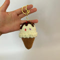 Crochet Ice Cream Plush Keychain Cute Gift Charm