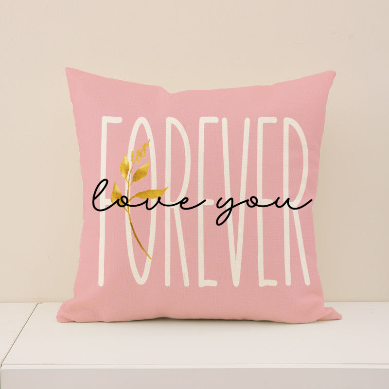 Valentine Rose Heart Pillow Covers Set Pink Nordic Decor