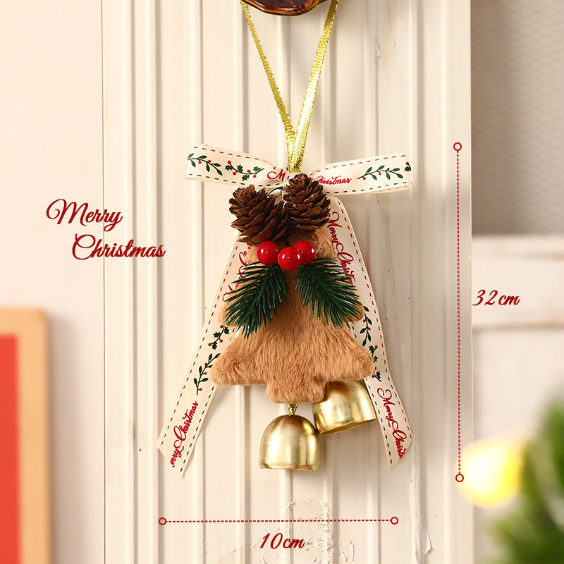 Christmas Hanging Bell Ornament Holiday Door Tree Decor