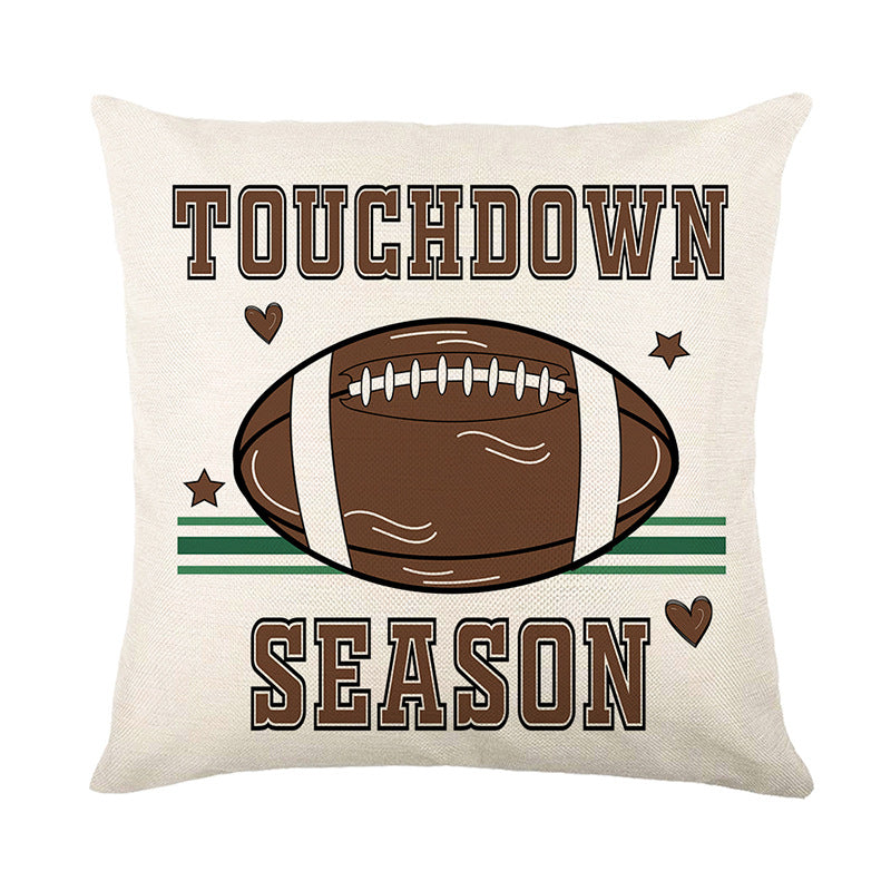 Printed Football Pillow Cover Cushion Case Sofa Decor
