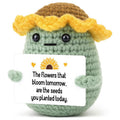Handmade Crochet Positive Message Potato Plush Gift Decor