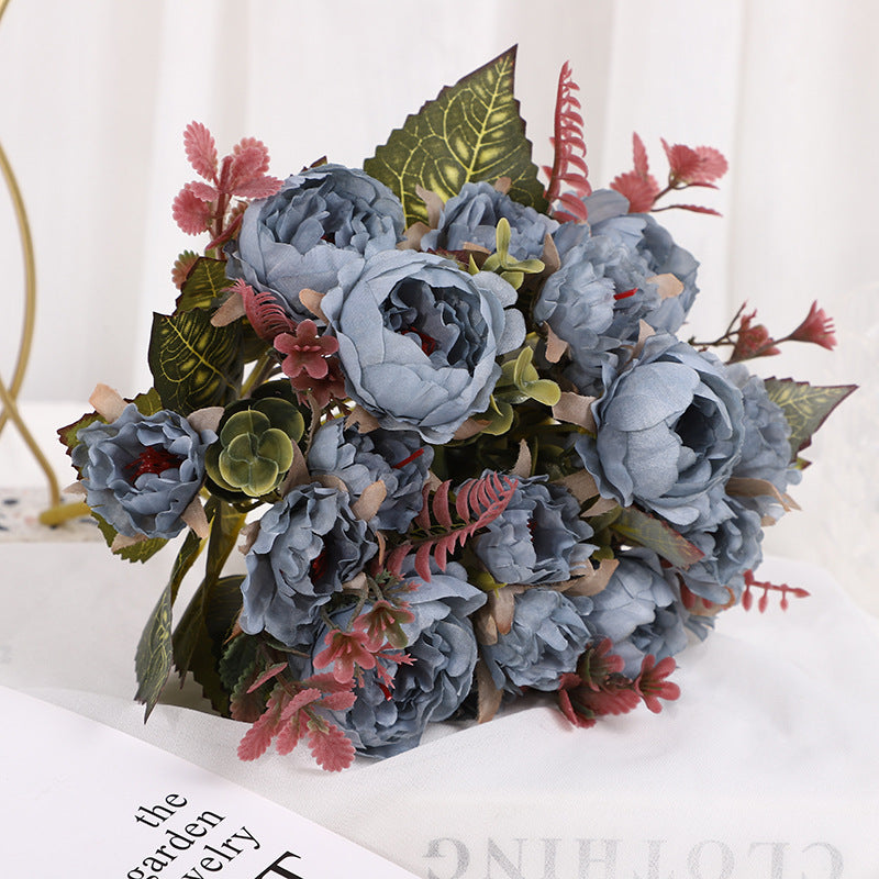 Valentine’s Day Peony Rose Artificial Flower Bouquet Decor