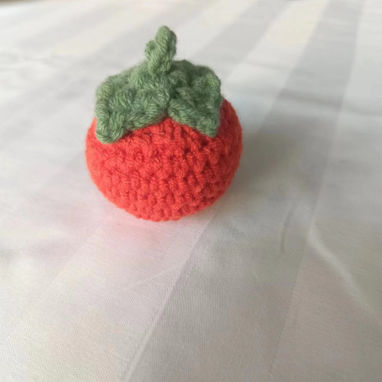 Crochet Fruit Keychain Handmade Cute Bag Charm Gift