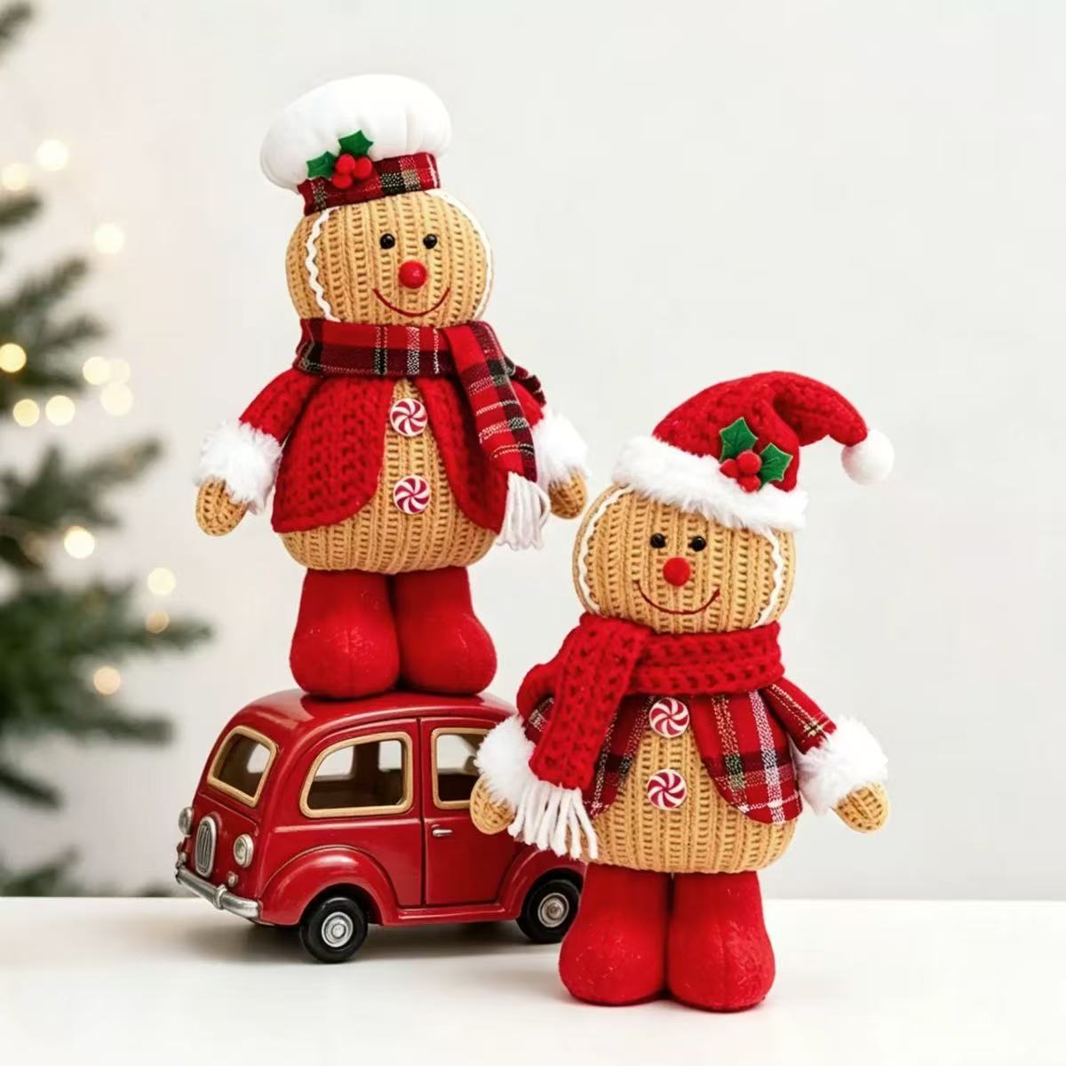 Gingerbread Man Figure Christmas Tabletop Decor