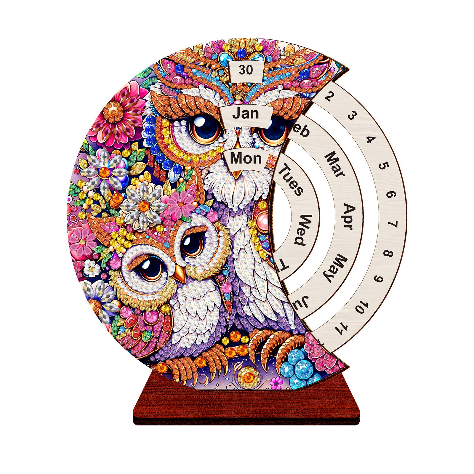 DIY Diamond Painting Desk Decor Kit Calendar Style Craft Set