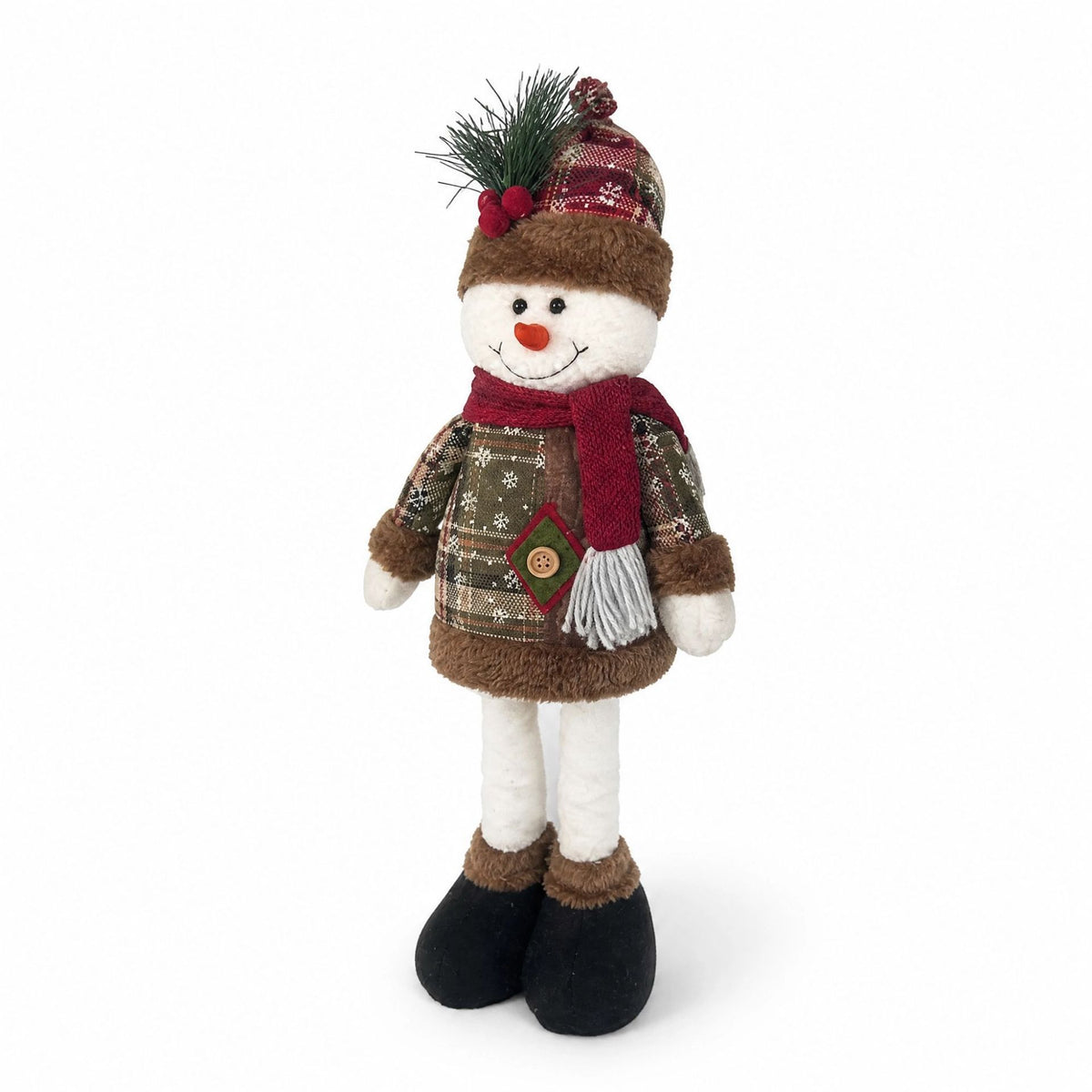 Christmas Extendable Leg Plush Doll Holiday Decoration