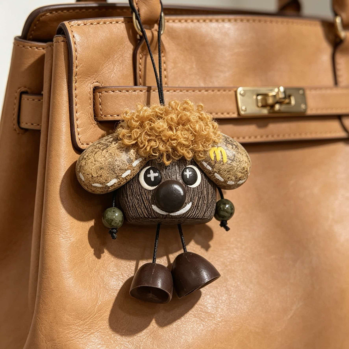 Handmade Fruit Shell Character Bag Charm Keychain