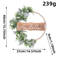 Valentine’s Day Greenery Bead Wreath with Wood Sign