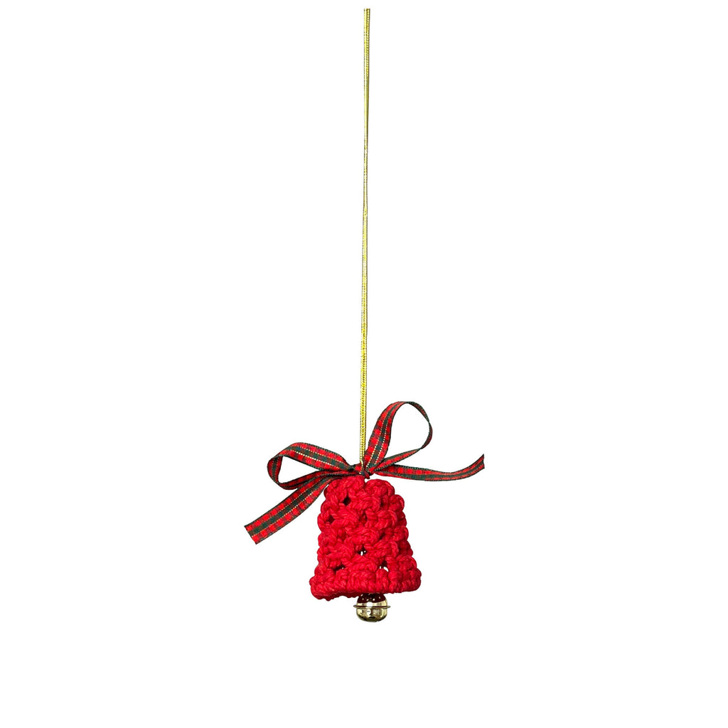 Handmade Crochet Bell Ornament Christmas Hanging Decor