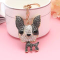 Valentine’s Day Rhinestone Dog Keychain Cute Bag Charm