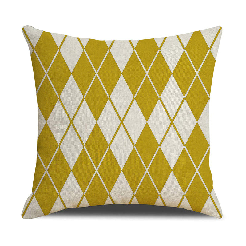 Nordic Geometric Linen Throw Pillow Cover for Home Decor