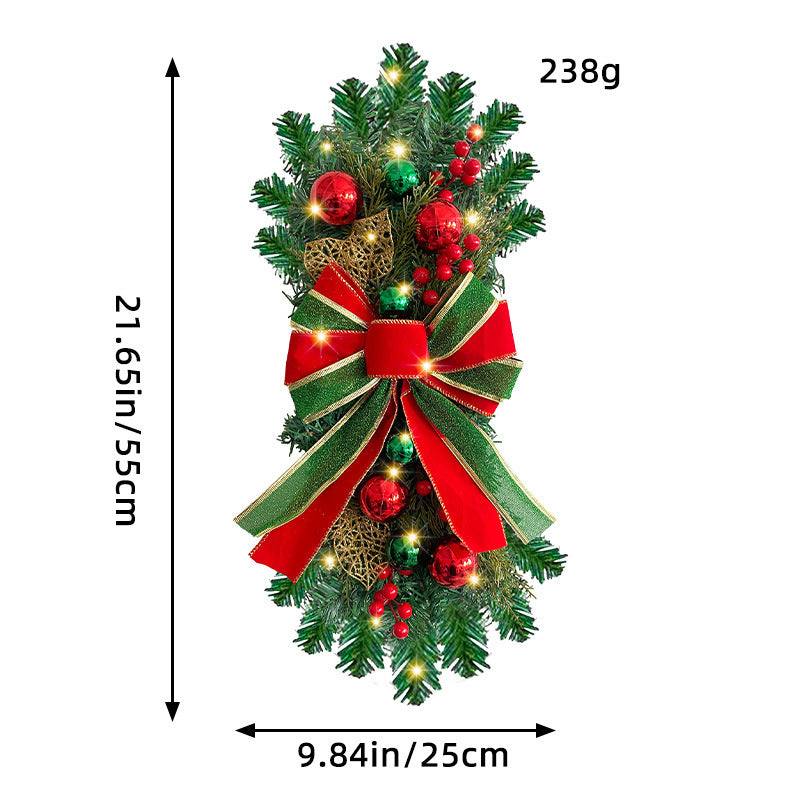LED Christmas Hanging Decoration Wreath Ornament