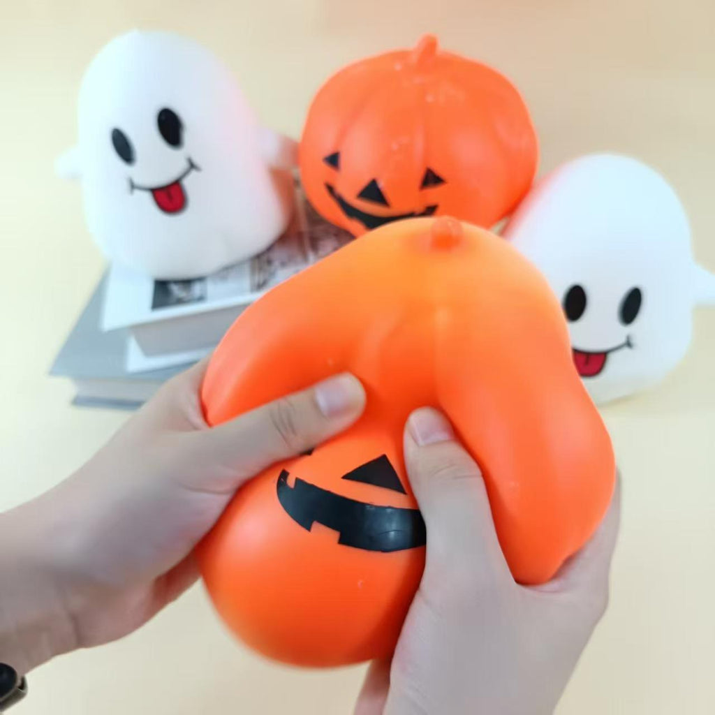 Halloween Ghost Pumpkin Squishy Toy Fidget Stress Relief Toy