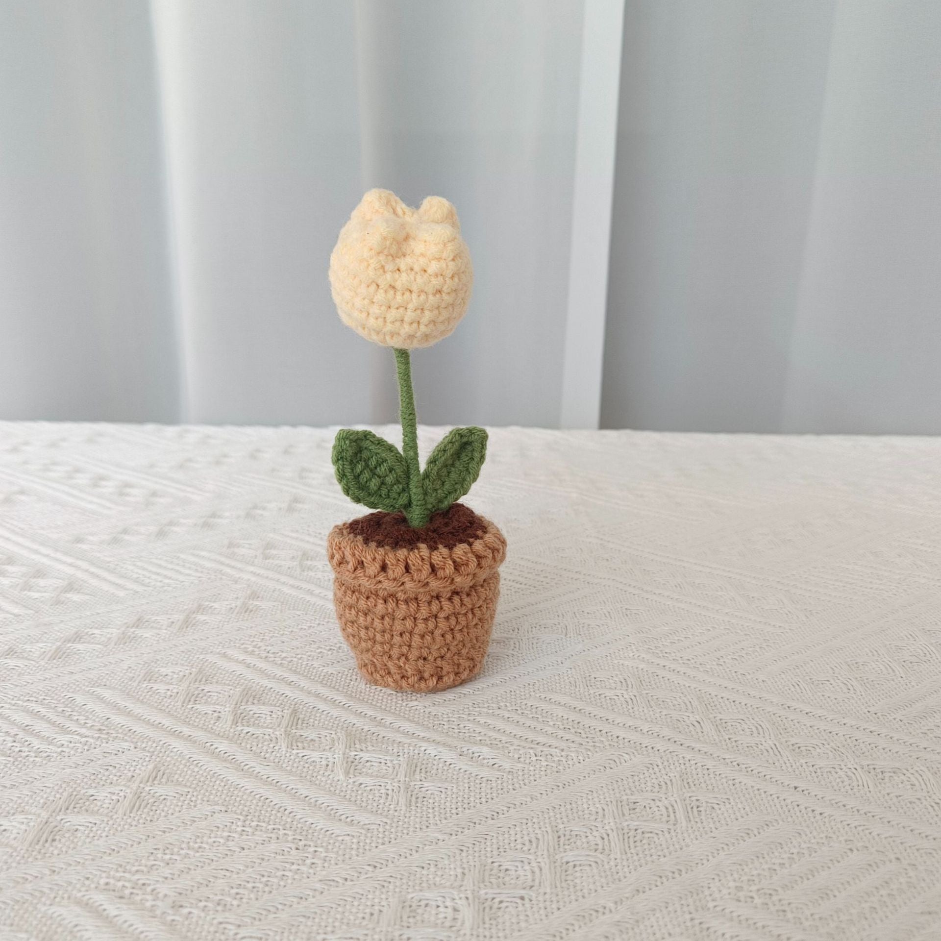 Valentine’s Day Crochet Potted Flowers Cute Gift Decor