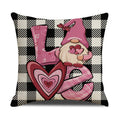Valentine Gnome Pillow Covers Set Love Print Sofa Decor