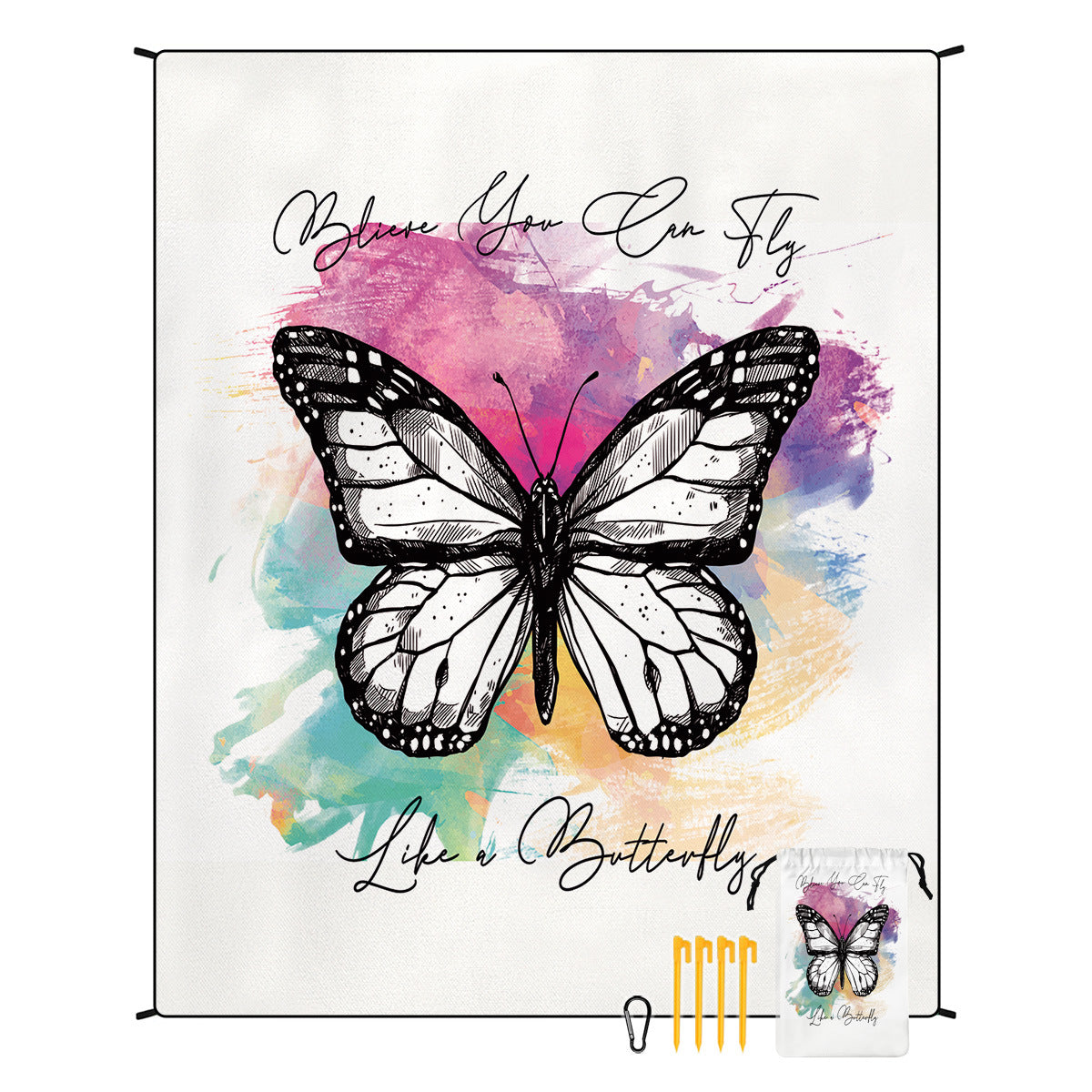 Boho Outdoor Beach Picnic Blanket Waterproof Windproof Mat
