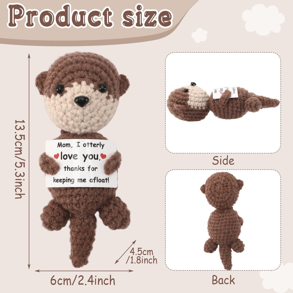 Crochet Otter Plush Doll Cute Animal Gift Toy