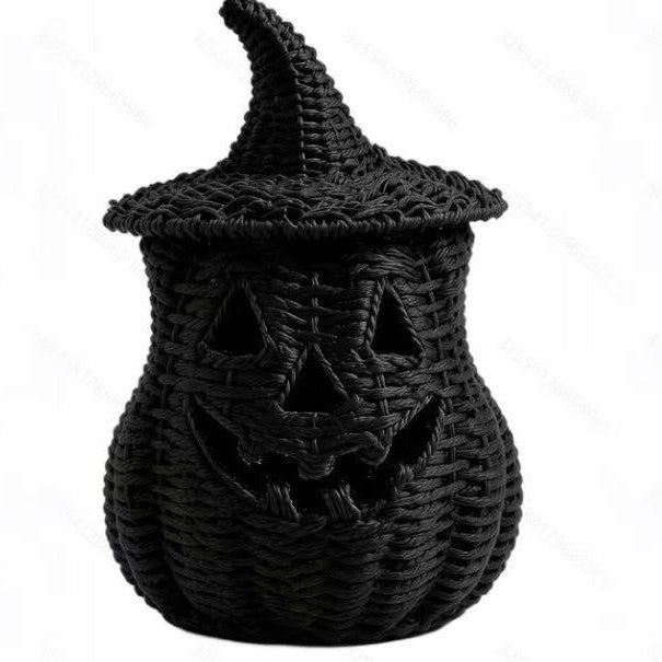 Halloween Resin Pumpkin Lantern Tabletop Decor