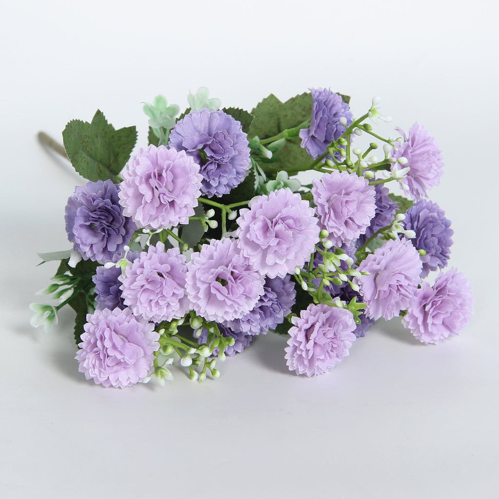 Silk Flower Bouquet Faux Floral Decorative Accent