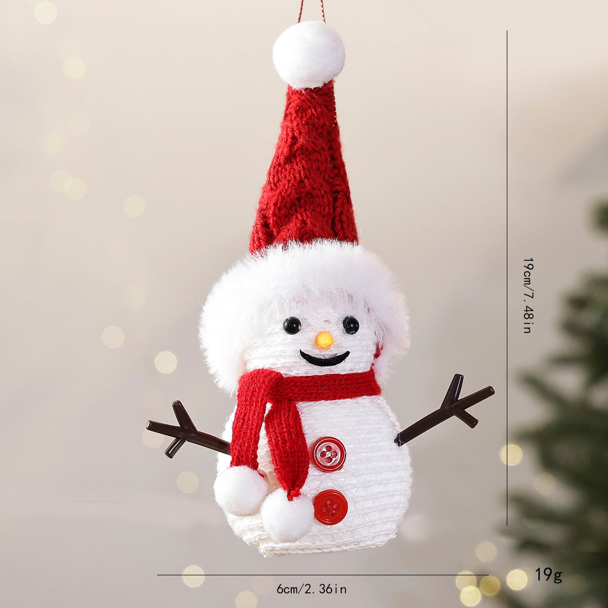 Handmade Christmas Snowman Tree Ornament Decoration