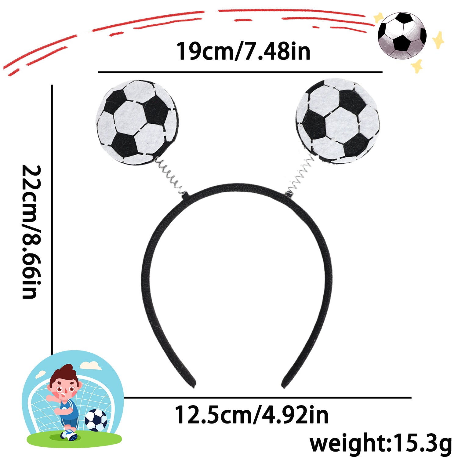 World Cup Football Headband Soccer Fan Party Accessory