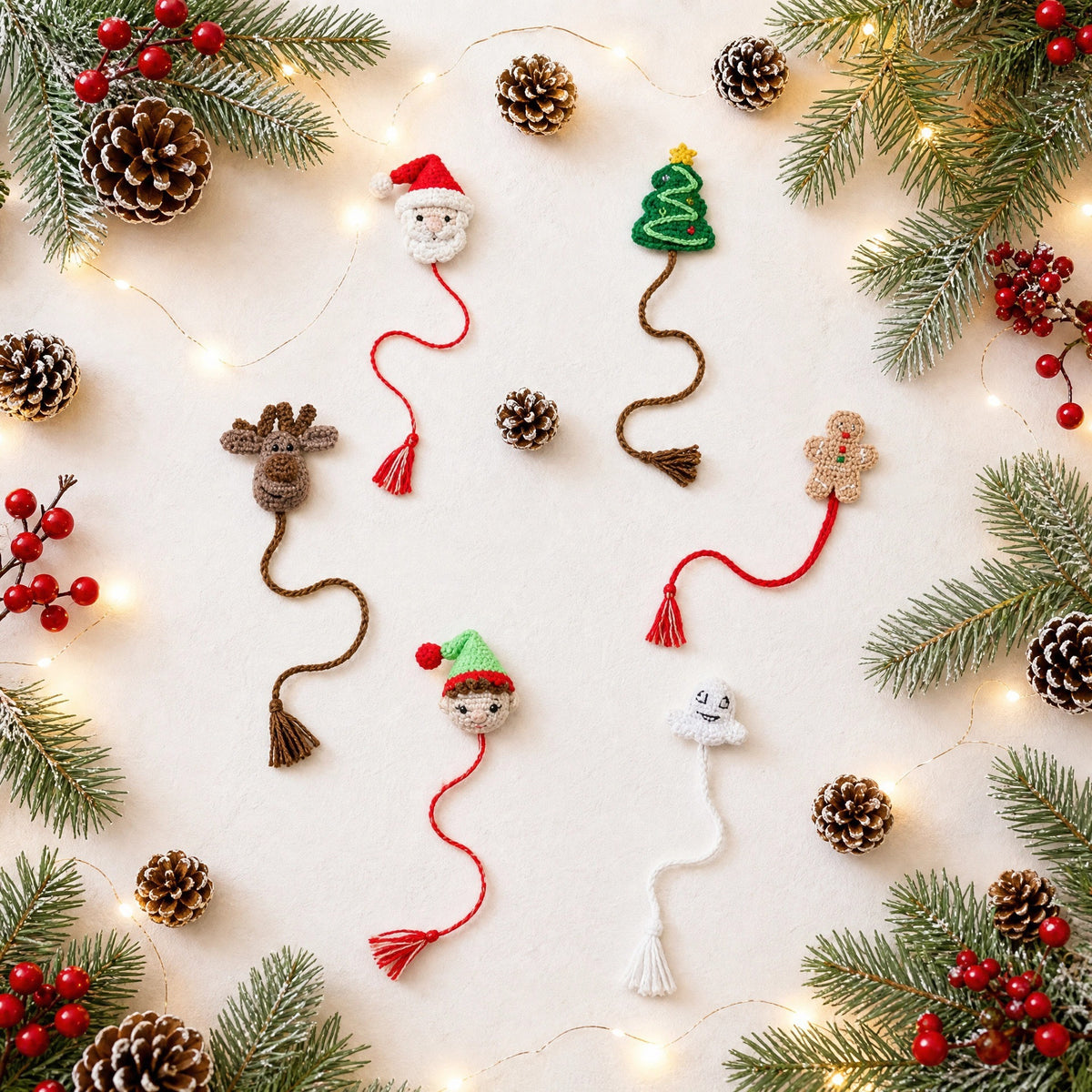 Christmas Handmade Crochet Bookmark