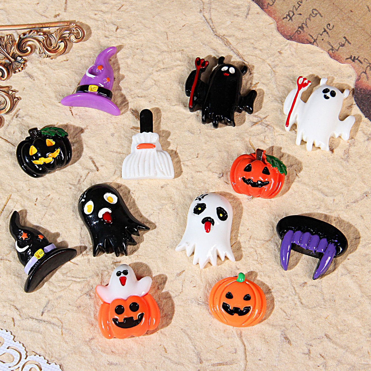 Halloween Resin Flatback Cabochon DIY Craft Embellishment Accessories