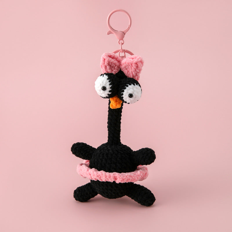 Crochet Chick Keychain Cute Handmade Bird Bag Charm
