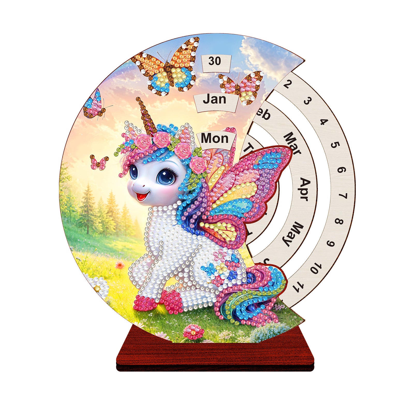 DIY Diamond Painting Desk Decor Kit Calendar Style Craft Set