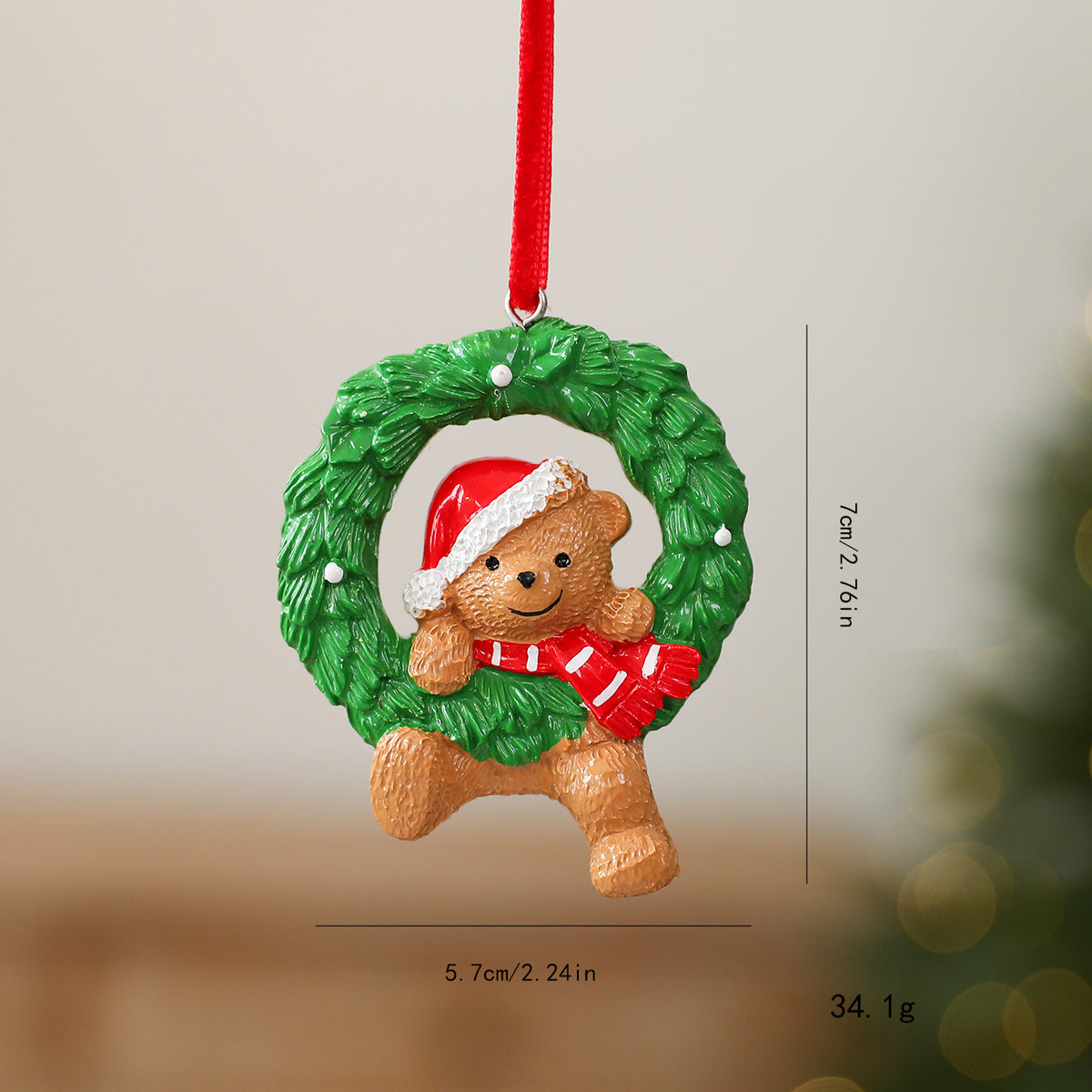 Christmas Resin Hanging Ornament Holiday Tree Decor Design