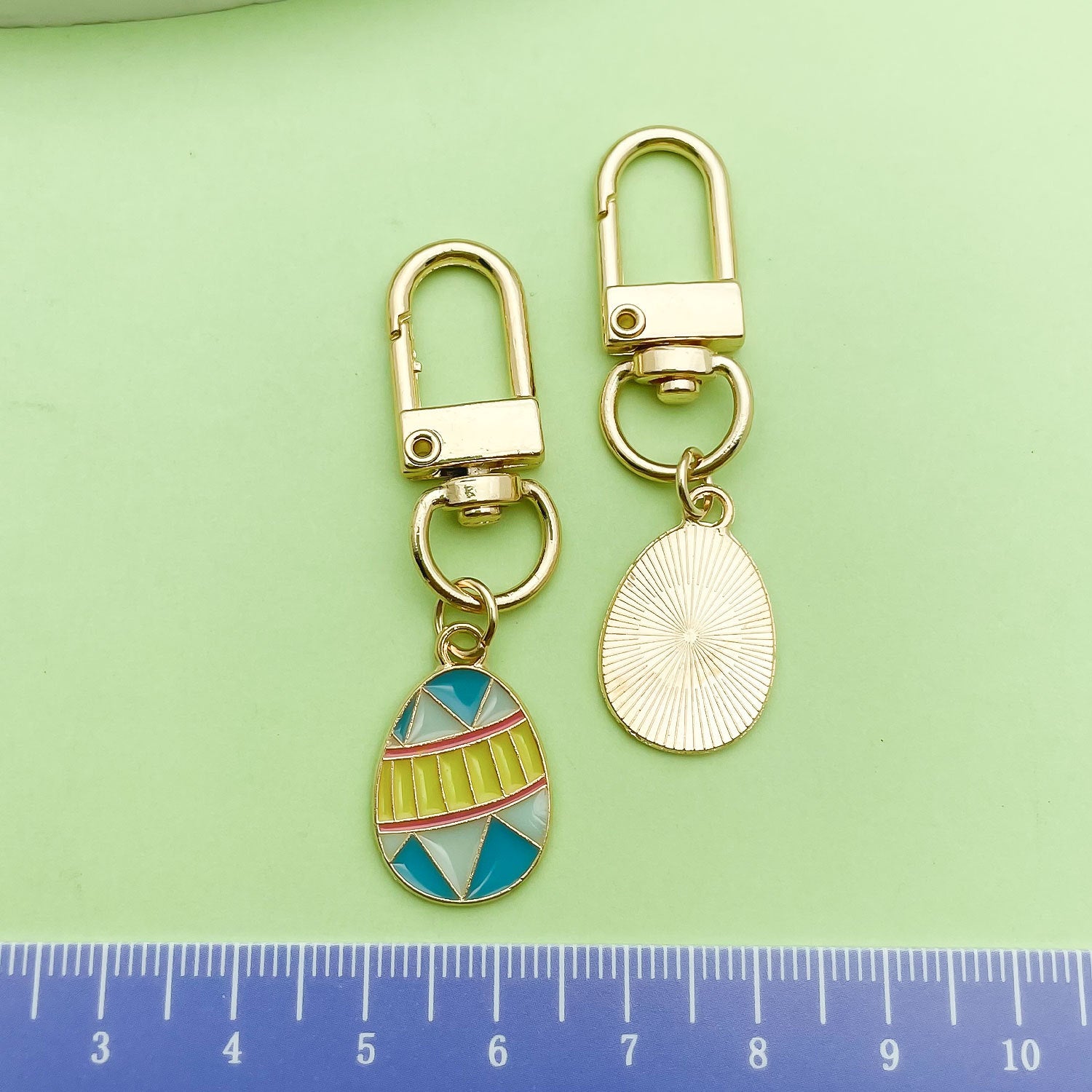 Easter Egg Alloy Keychain Bag Charm Cute Gift