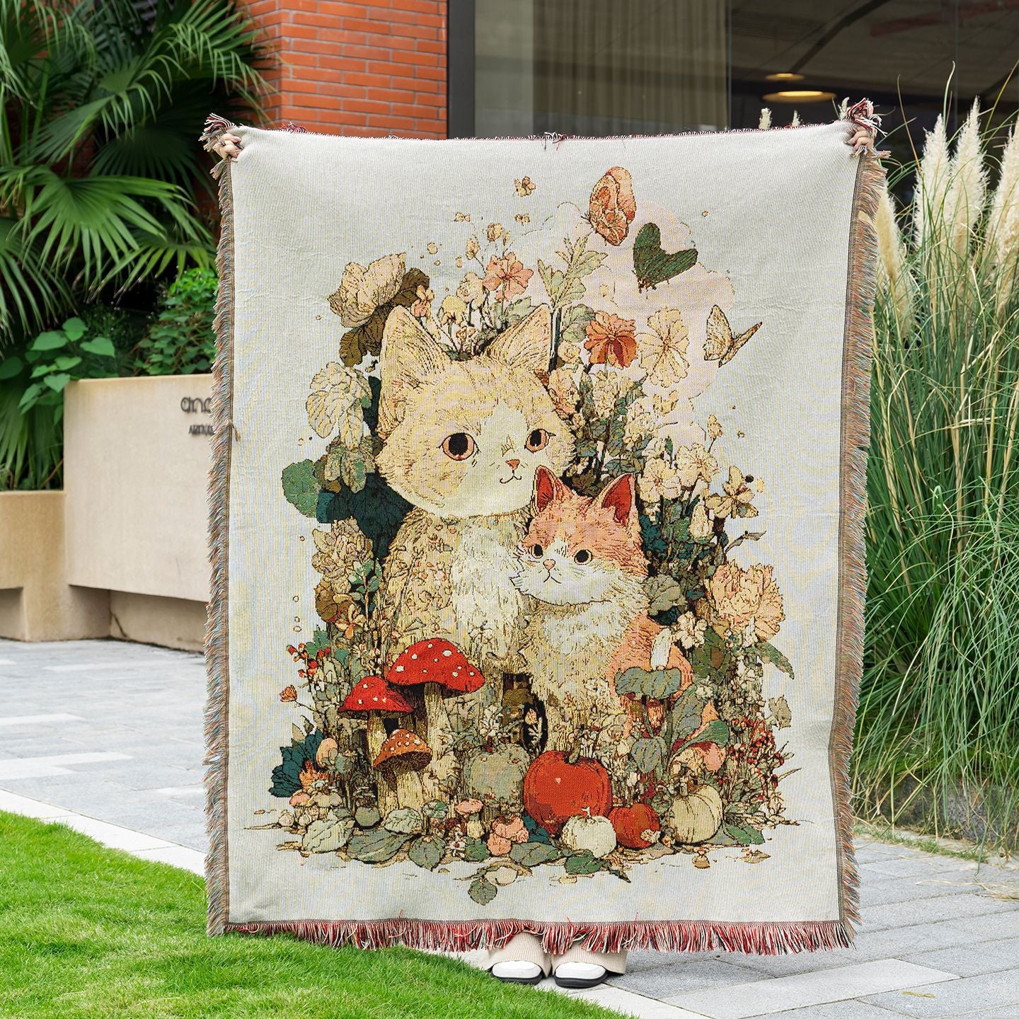 Boho Tapestry Throw Blanket 130x160cm Sofa Picnic