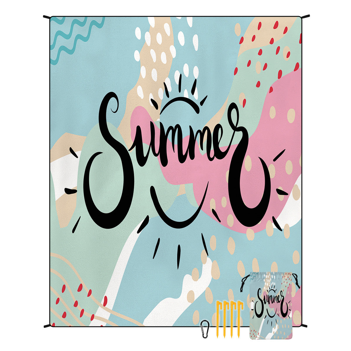 Boho Outdoor Beach Picnic Blanket Waterproof Windproof Mat