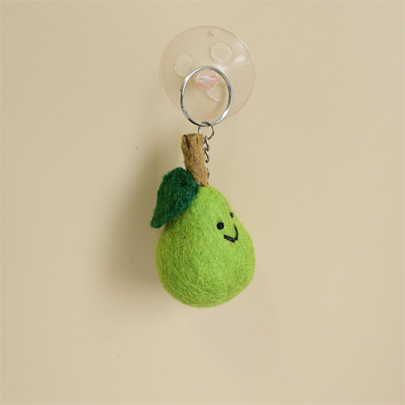 Handmade Felt Fruit Vegetable Keychain Bag Charm Ornament