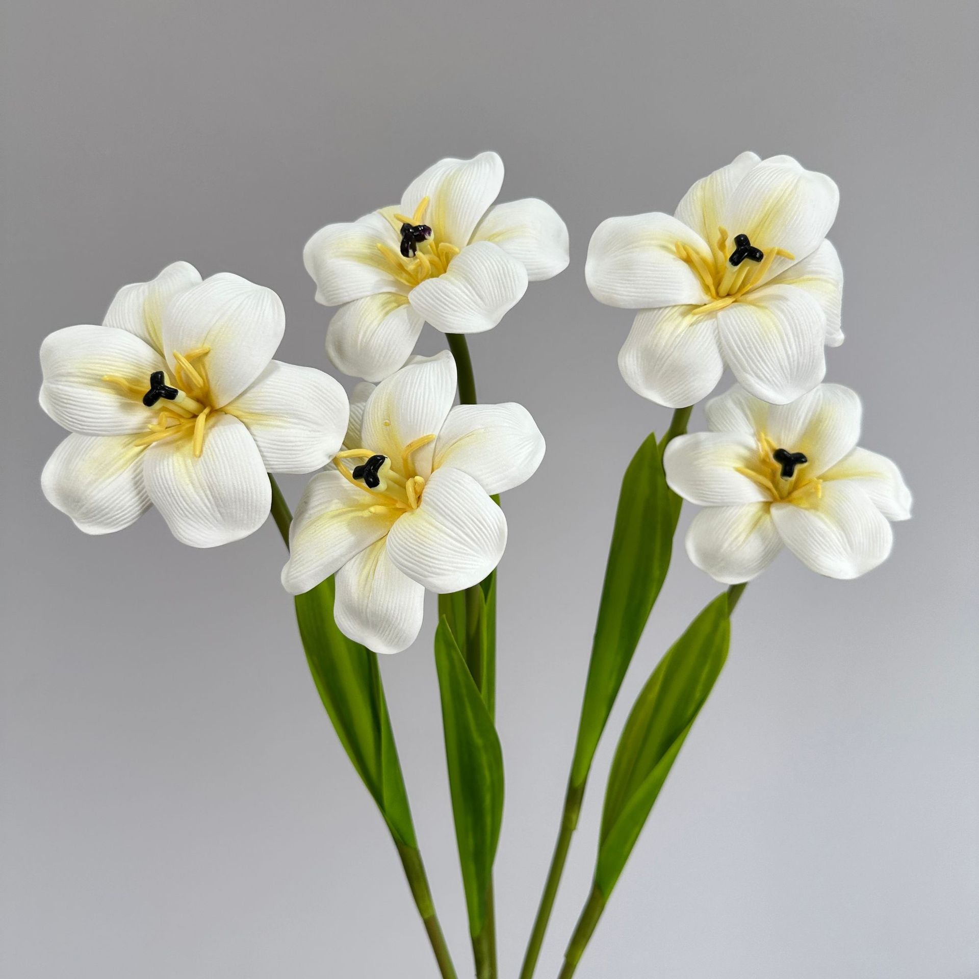 PU Faux Tulip Flower Stem Artificial Floral Home Decor