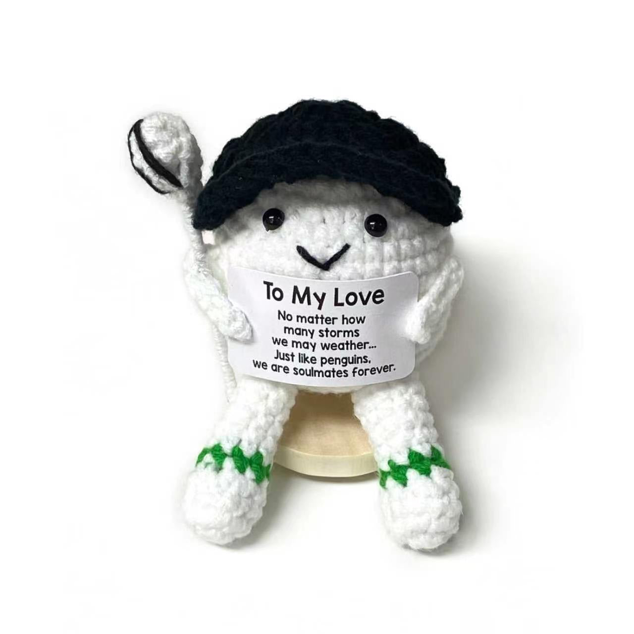 Handmade Crochet Sports Ball Plush Gift Decor