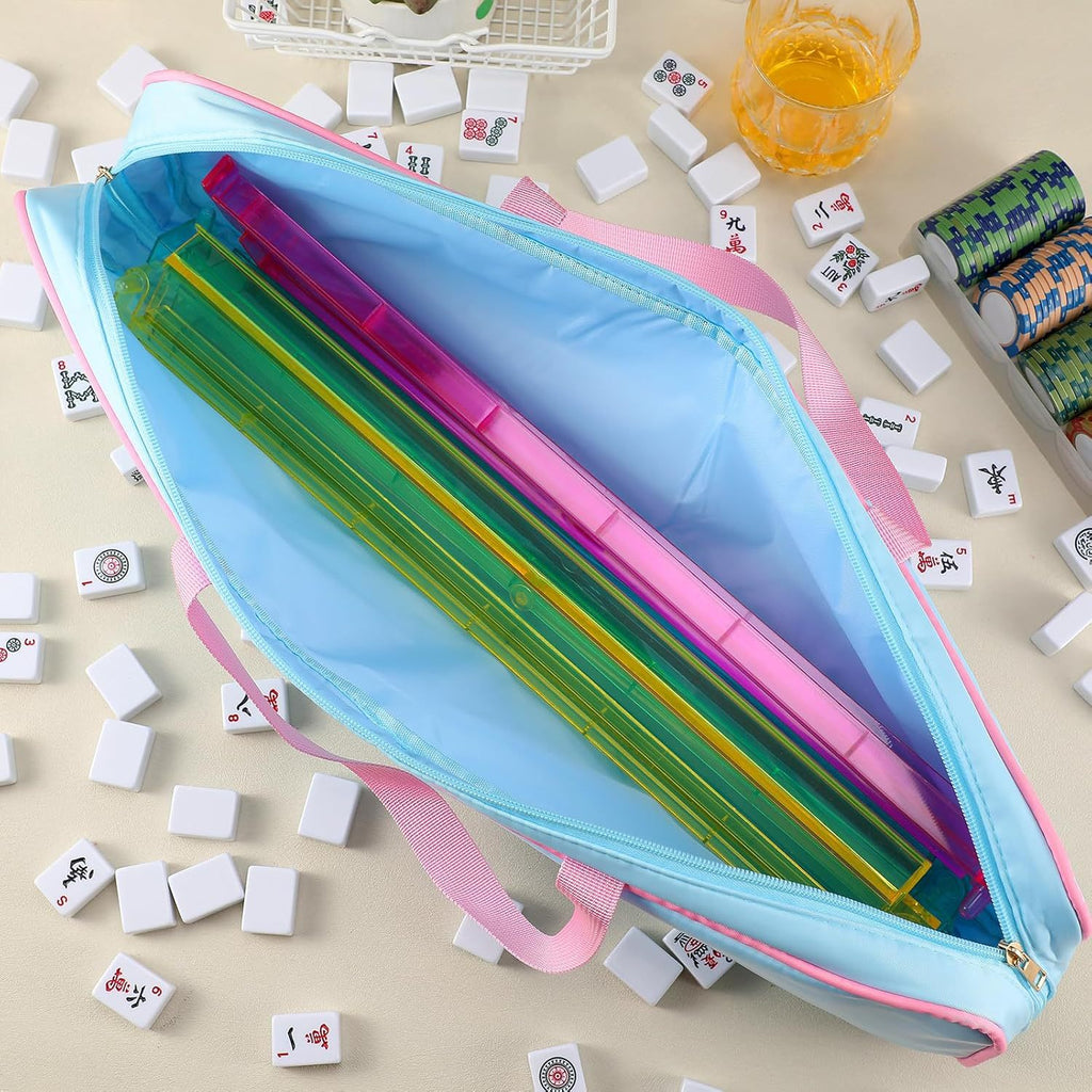 Large Mahjong Carrying Bag Travel Storage Case Organizer