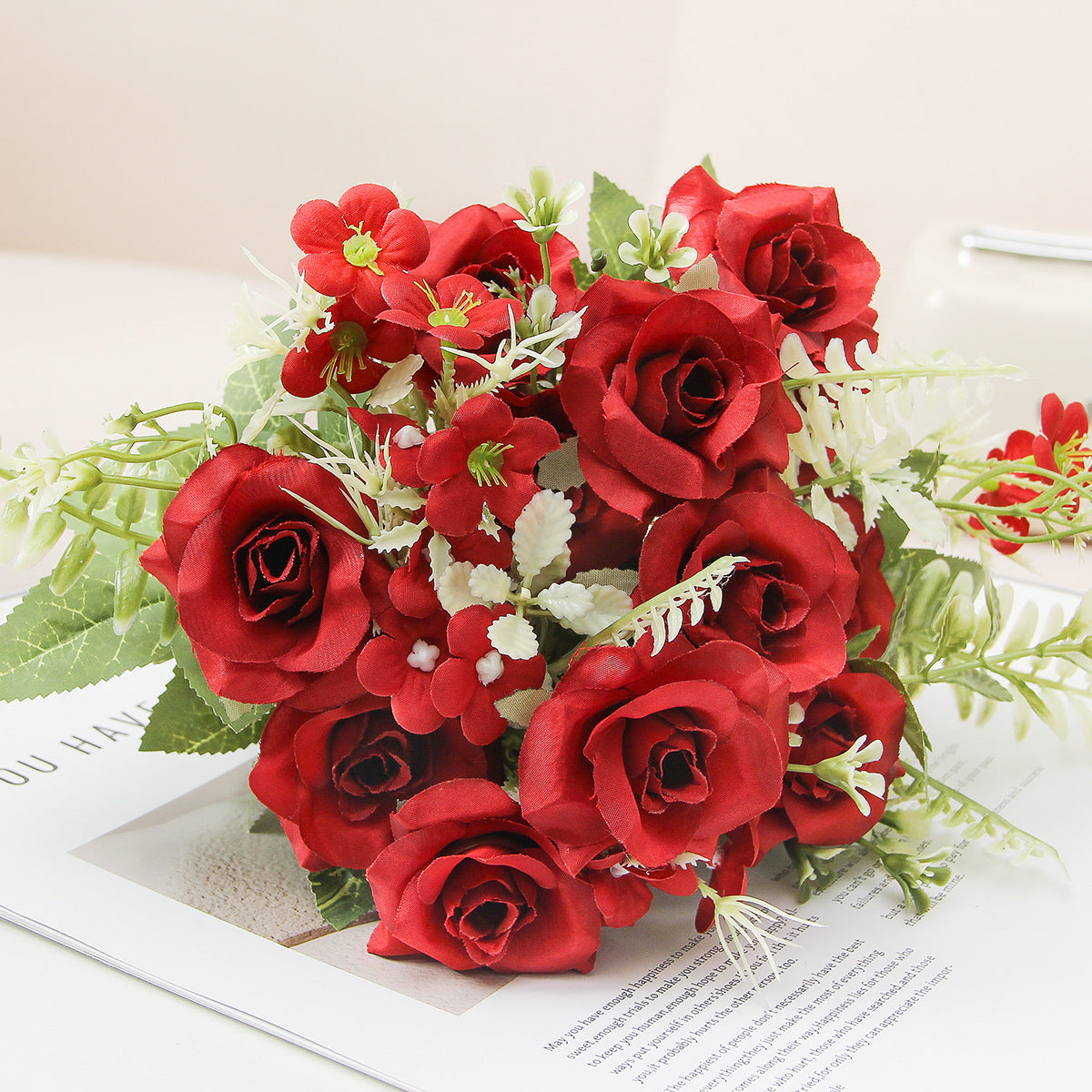 Valentine’s Day Elegant Rose Bouquet – Artificial Floral