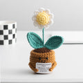 Valentine Holiday Decorations Crochet Flower Pot Decor