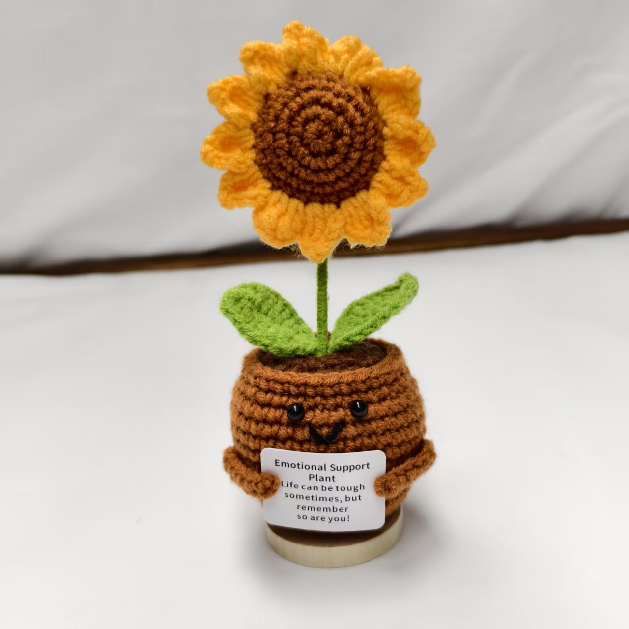 Valentine’s Day Crochet Flower Pot Cute Knitted Gift Decor