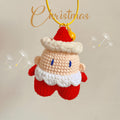 Crochet Santa Claus Keychain Christmas Hanging Ornament