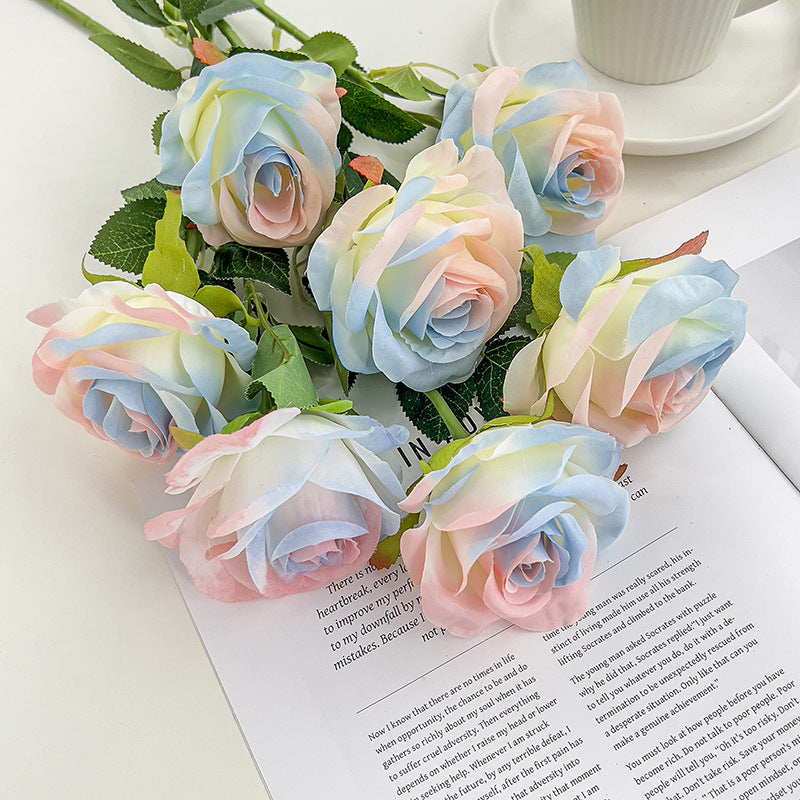 Valentine’s Day Artificial Rose Stems for Home Wedding Decor
